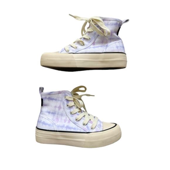 NWT Zara Tie Dye Platform Hi-Top Sneakers - Picture 1 of 5